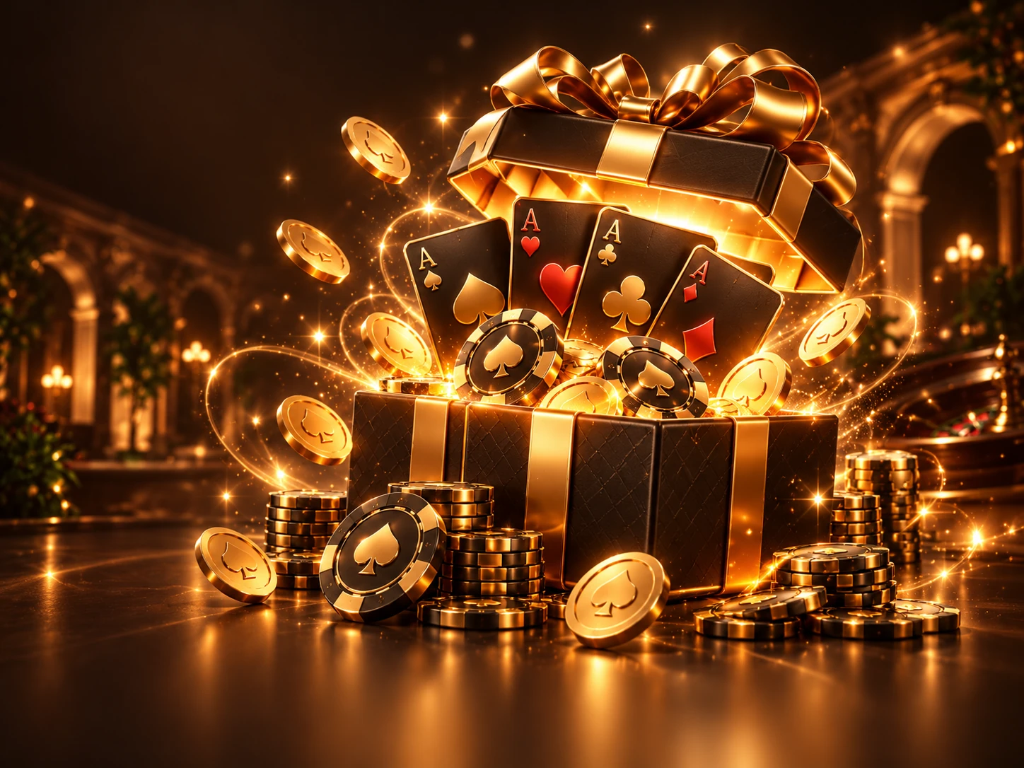 Illustrazione premium di bonus e premi Alawin Casino