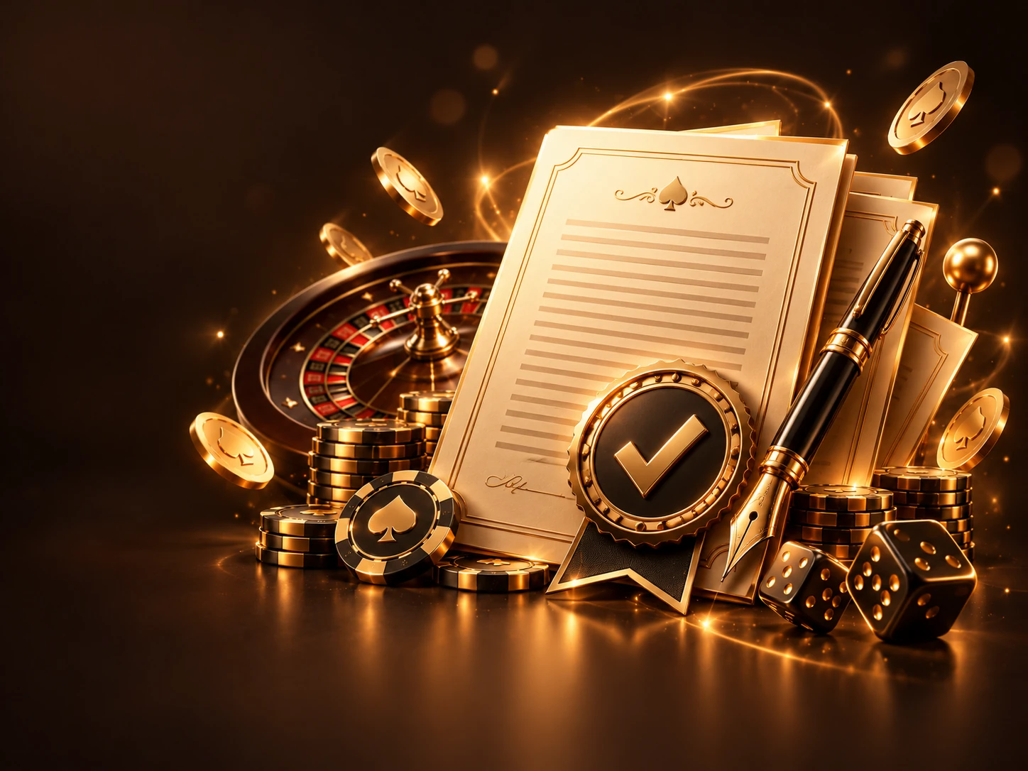 Illustrazione premium di contenuti e standard editoriali Alawin Casino