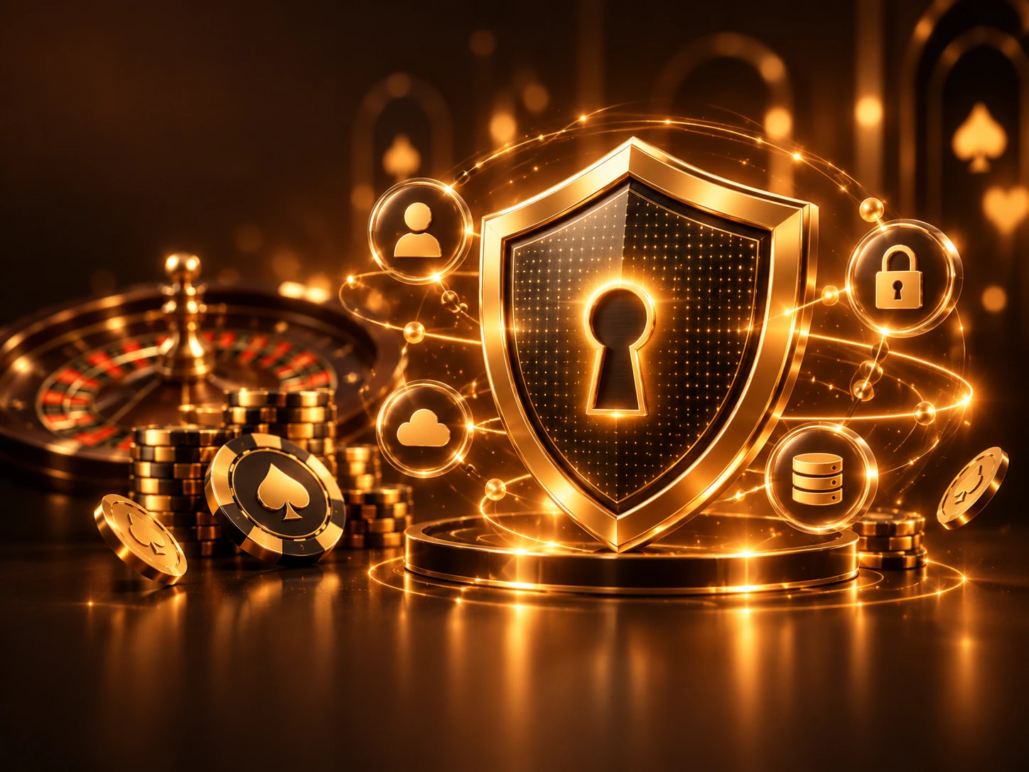 Illustrazione premium di privacy e protezione dati Alawin Casino